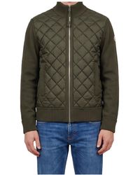 Moncler - Logo Patch Zip-Up Padded Cardigan - Lyst