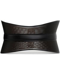 Alaïa - Alaïa Neo Bustier Perforated Belt - Lyst