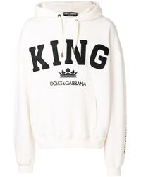 Dolce & Gabbana - Hooded Long-Sleeve Sweatshirt - Lyst