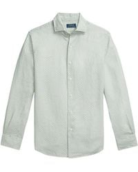 Polo Ralph Lauren - Custom Fit Mallet-Print Linen Shirt - Lyst