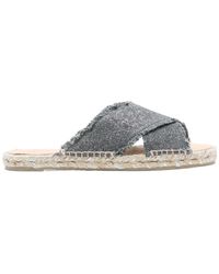 Castañer - Castañer Palmera Crossover Strap Flat Sandals - Lyst