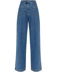 Etro - Patch Pocket Wide-Leg Jeans - Lyst