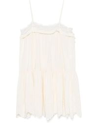 Chloé - Chloé Spaghetti Strap Mini Dress - Lyst