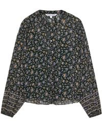 Veronica Beard - Lollie Floral-Print Silk Blouse - Lyst