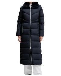 Moose Knuckles - Fur-Trim Longline Jacket - Lyst