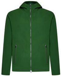 Herno - Zipped Hooded Jersey Jacket - Lyst
