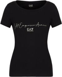 EA7 - Logo Short-Sleeved T-Shirt - Lyst