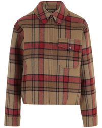 Woolrich - Check-Pattern Zip-Up Jacket - Lyst
