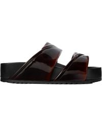 Dries Van Noten - Patent-Leather Platform Slides - Lyst
