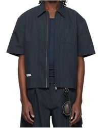 Song For The Mute - Short-Sleeved Zip-Up Shirt - Lyst