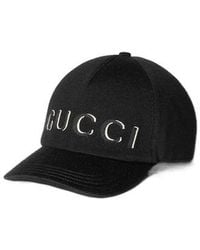 Gucci - Embroidered Wool Baseball Hat - Lyst
