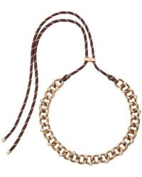 Weekend by Maxmara - Wkaomelia Faux-Pearl Chain-Link Choker Necklace - Lyst