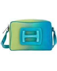 Hogan - Logo Plaque Zip-Up Shoulder Bag - Lyst