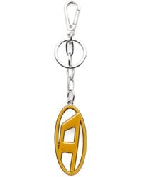 DIESEL - Cage-D Logo-Charm Keyring - Lyst