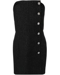 Alessandra Rich - Pinstripe Mini Dress - Lyst
