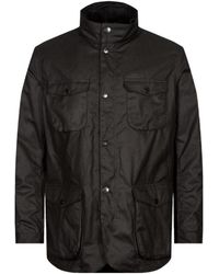Barbour - Ogston High-Neck Waxed Jacket - Lyst