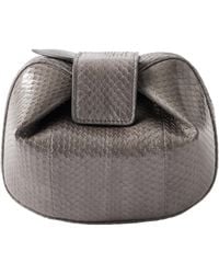 Gabriela Hearst - Soft Demi Snake-Effect Leather Clutch - Lyst
