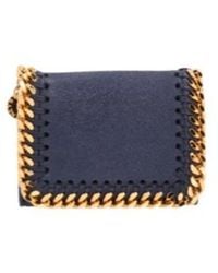 Stella McCartney - Chain-Link Detailing Leather Wallet - Lyst