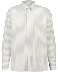 Saint Laurent - Cassandre Button-Up Striped Shirt - Lyst