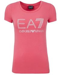 EA7 - Item O-Neck Short-Sleeved T-Shirt - Lyst