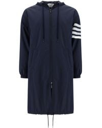 Thom Browne - 4-Bar Long Hooded Parka - Lyst
