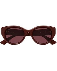 Gucci - Eyewear Low Nose Bridge Fit Sunglasses - Lyst