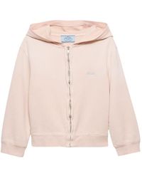 Prada - Zip-Up Hoodie - Lyst