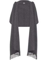 Brunello Cucinelli - Knitted Fringed Scarf - Lyst