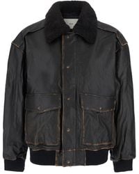 DUNST - Detachable A-2 Leather Jacket - Lyst