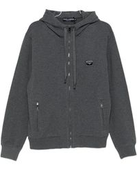 Dolce & Gabbana - Logo-Plaque Hoodie - Lyst