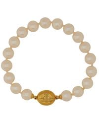 Vivienne Westwood - Logo Engraved Bracelet - Lyst