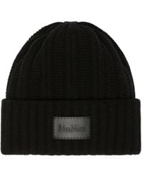 Max Mara - Macbeth Logo Patch Beanie - Lyst