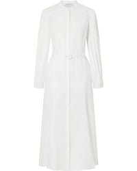 Gabriela Hearst - Lydia Belted Linen Midi Dress - Lyst