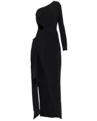 Elie Saab - One-Shoulder Cutout Cady Gown - Lyst