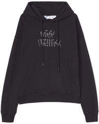 Off-White c/o Virgil Abloh - Arrows-Logo Drawstring Hoodie - Lyst