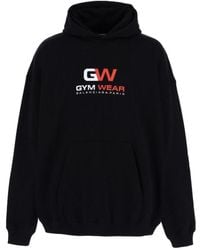 Balenciaga - Gym Wear Print Hoodie - Lyst
