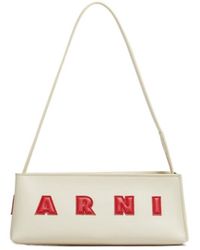 Marni - Logo Detailed Zipped Shoulder Bag - Lyst