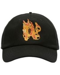 Palm Angels - Burning Monogram Baseball Cap - Lyst
