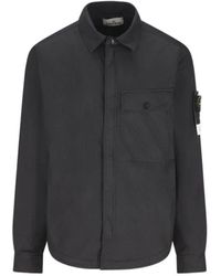 Stone Island - Compass Patch Zip-Up Jacket - Lyst