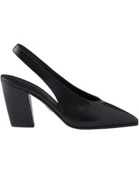 Prada - Decollete Slingback Pumps - Lyst