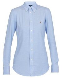 Ralph Lauren - Polo Logo Embroidered Buttoned Shirt - Lyst