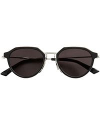 Bottega Veneta - Eyewear Oval Frame Sunglasses - Lyst