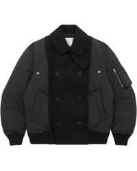Sacai - Double-Breasted Wool Jacket - Lyst