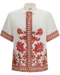 Etro - Short-Sleeved Floral Printed Shirt - Lyst