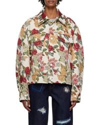 Adererror - Floral Pattern Lapel Casual Jacket - Lyst