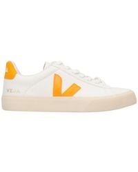Veja - Round Toe Lace-Up Sneakers - Lyst