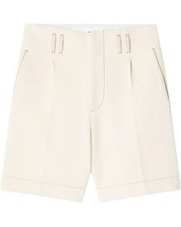 Lanvin - Contrast Stitch Bermuda Shorts - Lyst