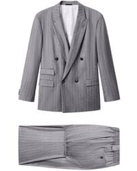 Giorgio Armani - Double-Breasted Pinstripe Suit - Lyst