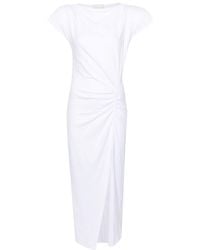 Isabel Marant - Nadela Ruched Detailed Midi Dress - Lyst