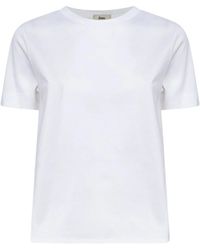 Herno - Contrast-Panel T-Shirt - Lyst